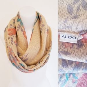 ALDO Knit Infinity Scarf, Floral, O/S